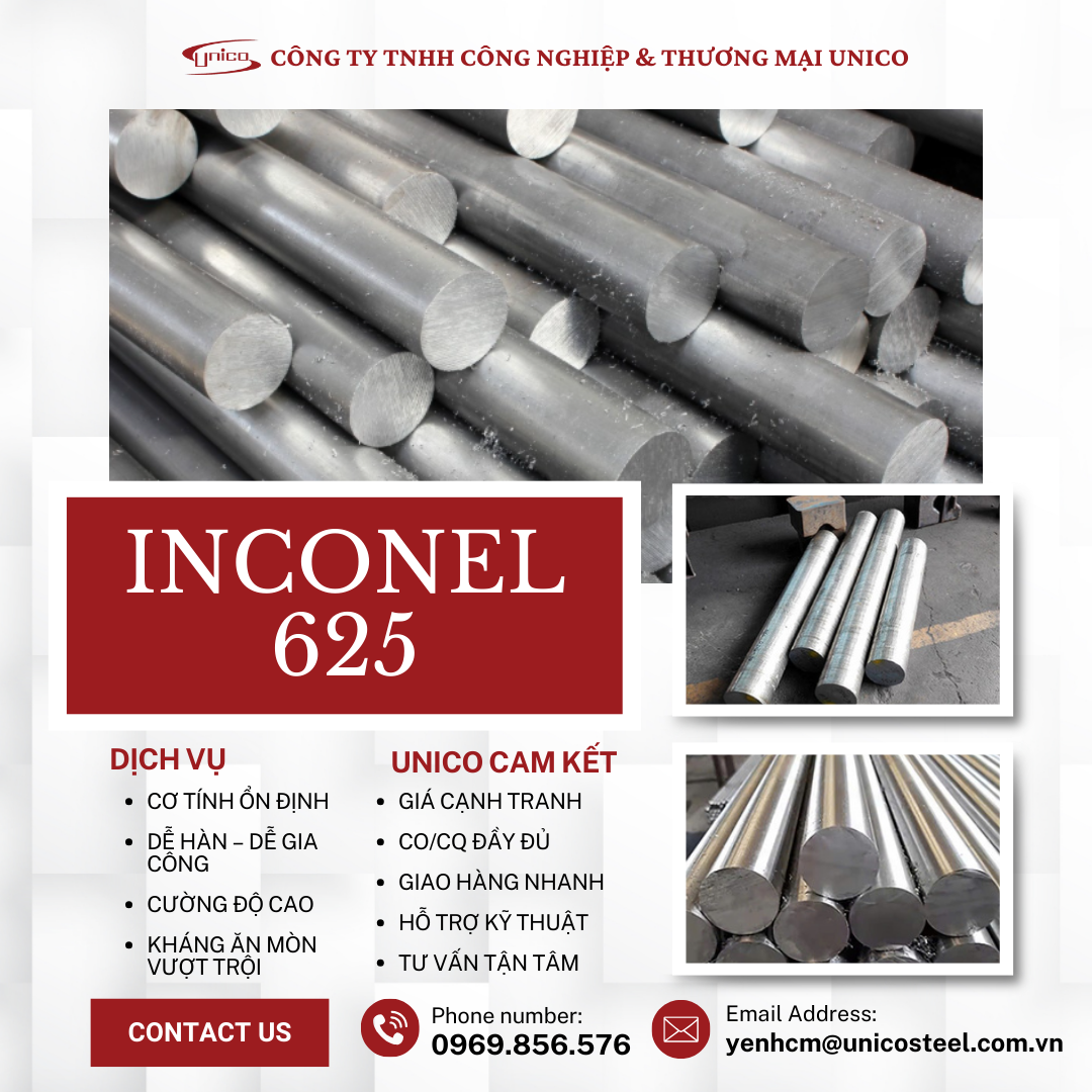 BÁN INCONEL 625 – SIÊU HỢP KIM CHỊU NHIỆT, CHỐNG ĂN MÒN